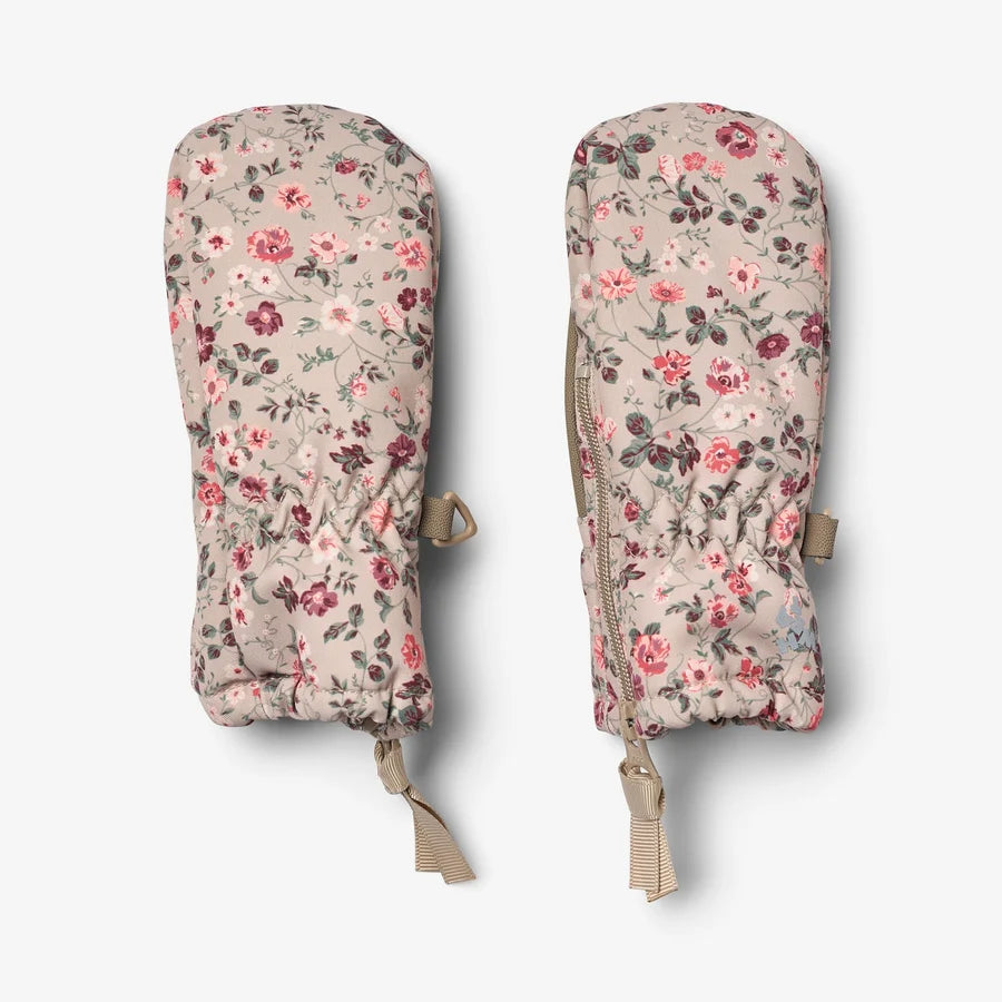 Wheat Technical Mittens Zipper