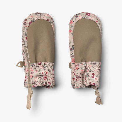Wheat Technical Mittens Zipper