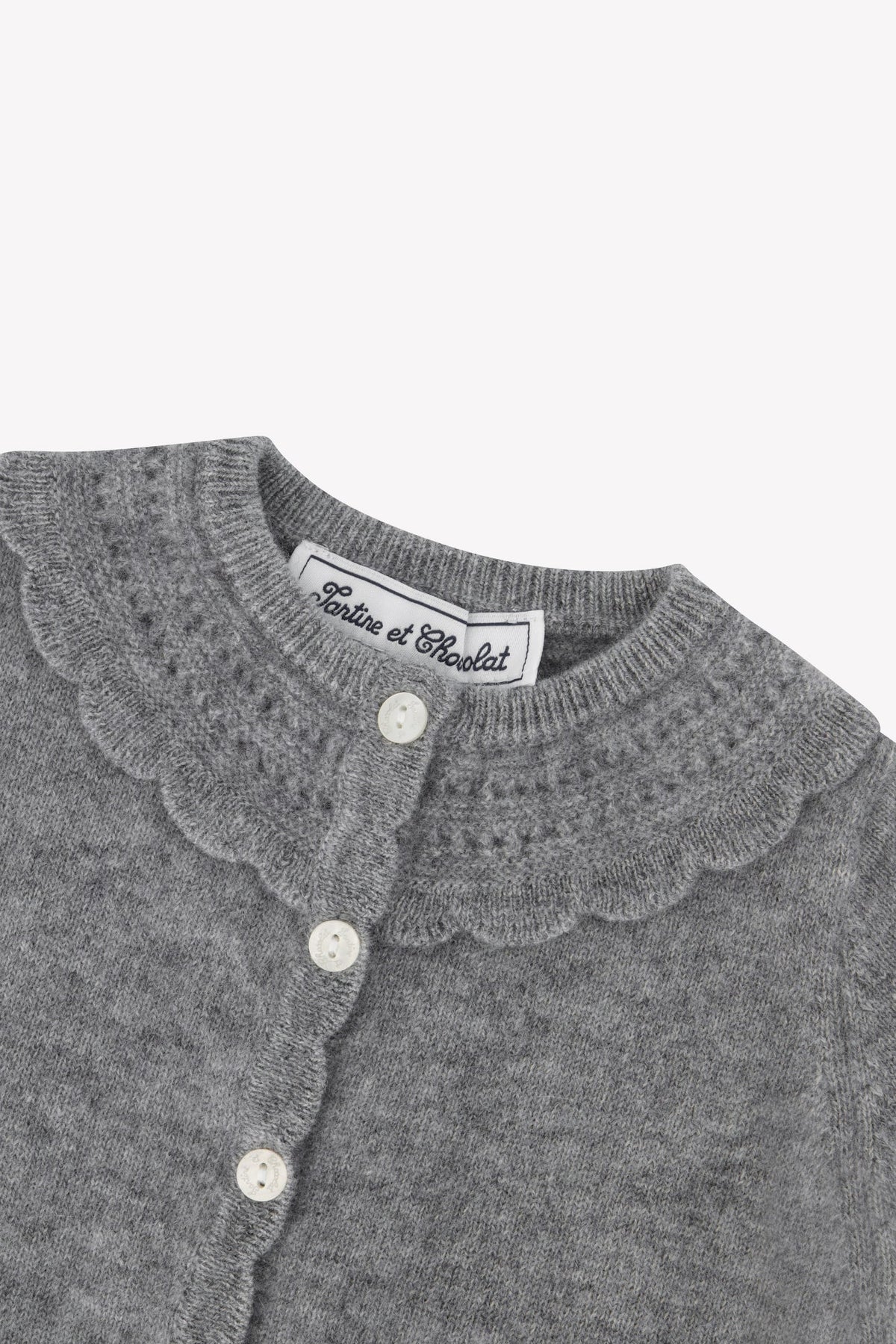 Tartine et Chocolat Cardigan 4 - Gris Moyen Chine