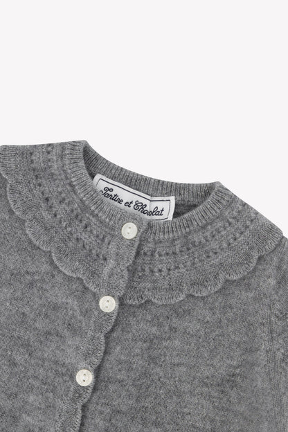 Tartine et Chocolat Cardigan 4 - Gris Moyen Chine