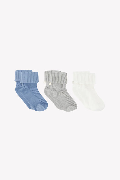 Tartine et Chocolat Kit Chaussette - Bleu Glace Blanchi