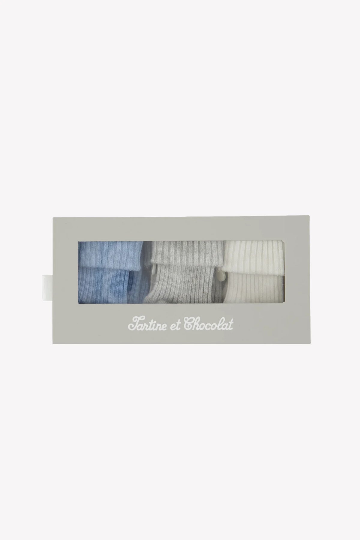 Tartine et Chocolat Kit Chaussette - Bleu Glace Blanchi