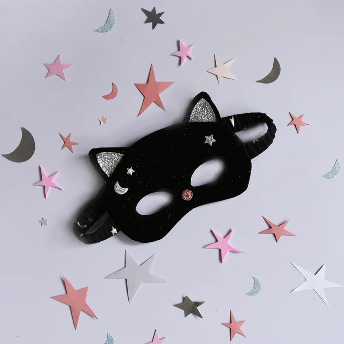 Rockahula Velvet Black Cat Mask (3-10 Years)