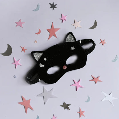Rockahula Velvet Black Cat Mask (3-10 Years)