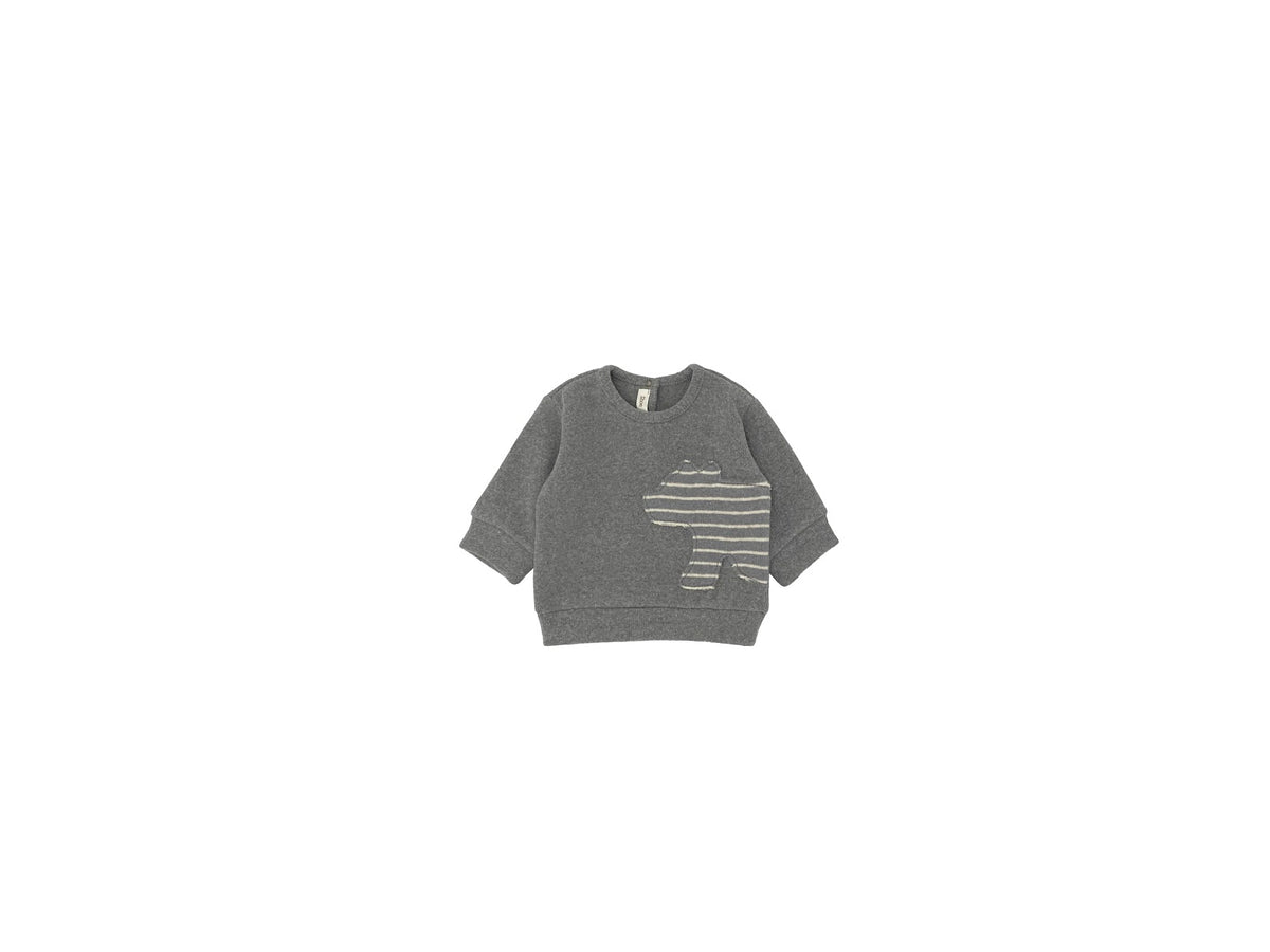 Zhoe & Tobiah Bear Sweatshirt - Grey