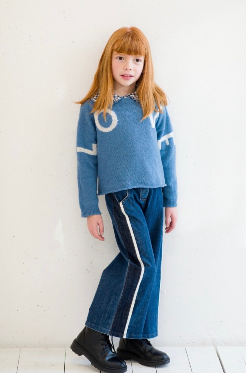 Zhoe & Tobiah Girl Love Sweater