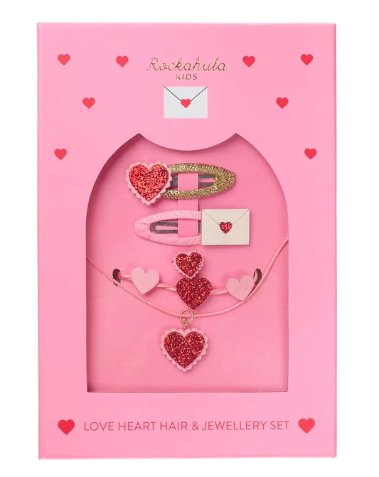 Rockahula Love Hearts Hair and Jewelry Set