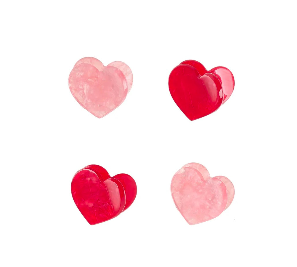 Rockahula Love Heart Claw Clip 4 Pack