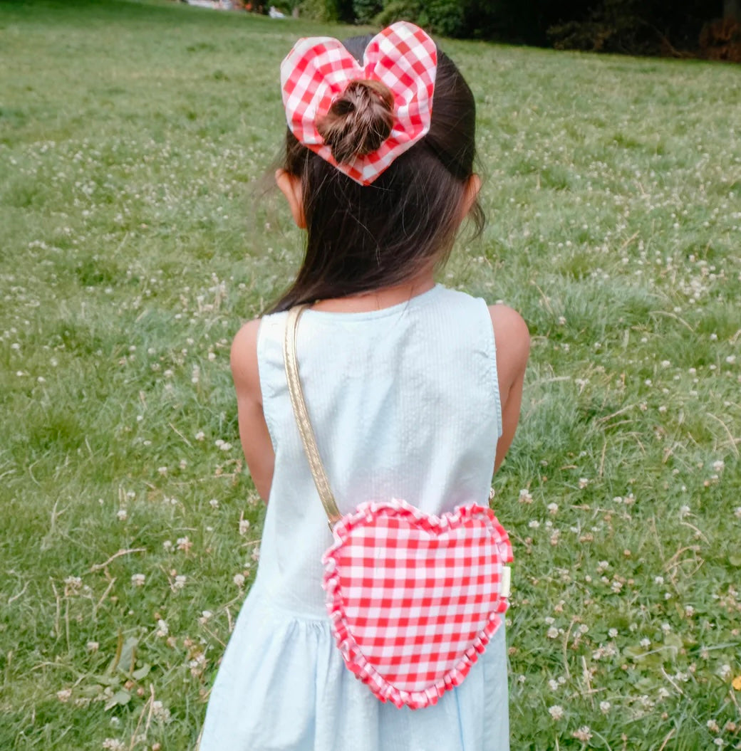 Rockahula Gingham Love Heart Scrunchie