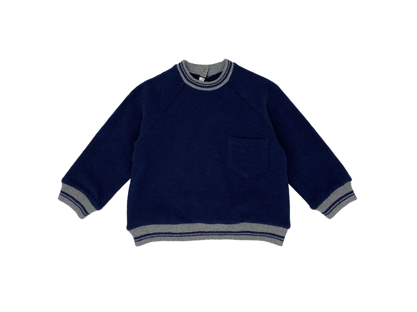 Zhoe and Tobiah Blue Boy Sweater