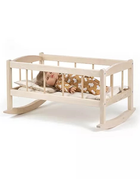 Minikane Doll Bed Birchwood