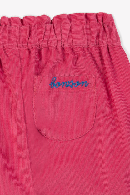 Bonton Pink Velvet Trousers