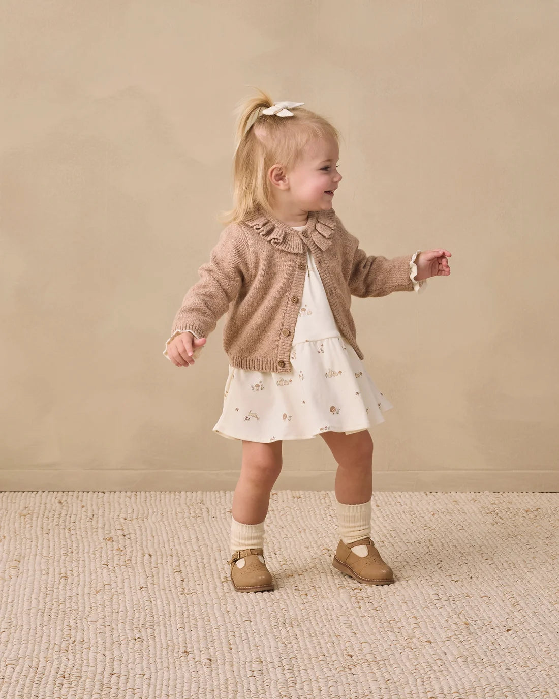 Quincy Mae Ruffle Collar Cardigan