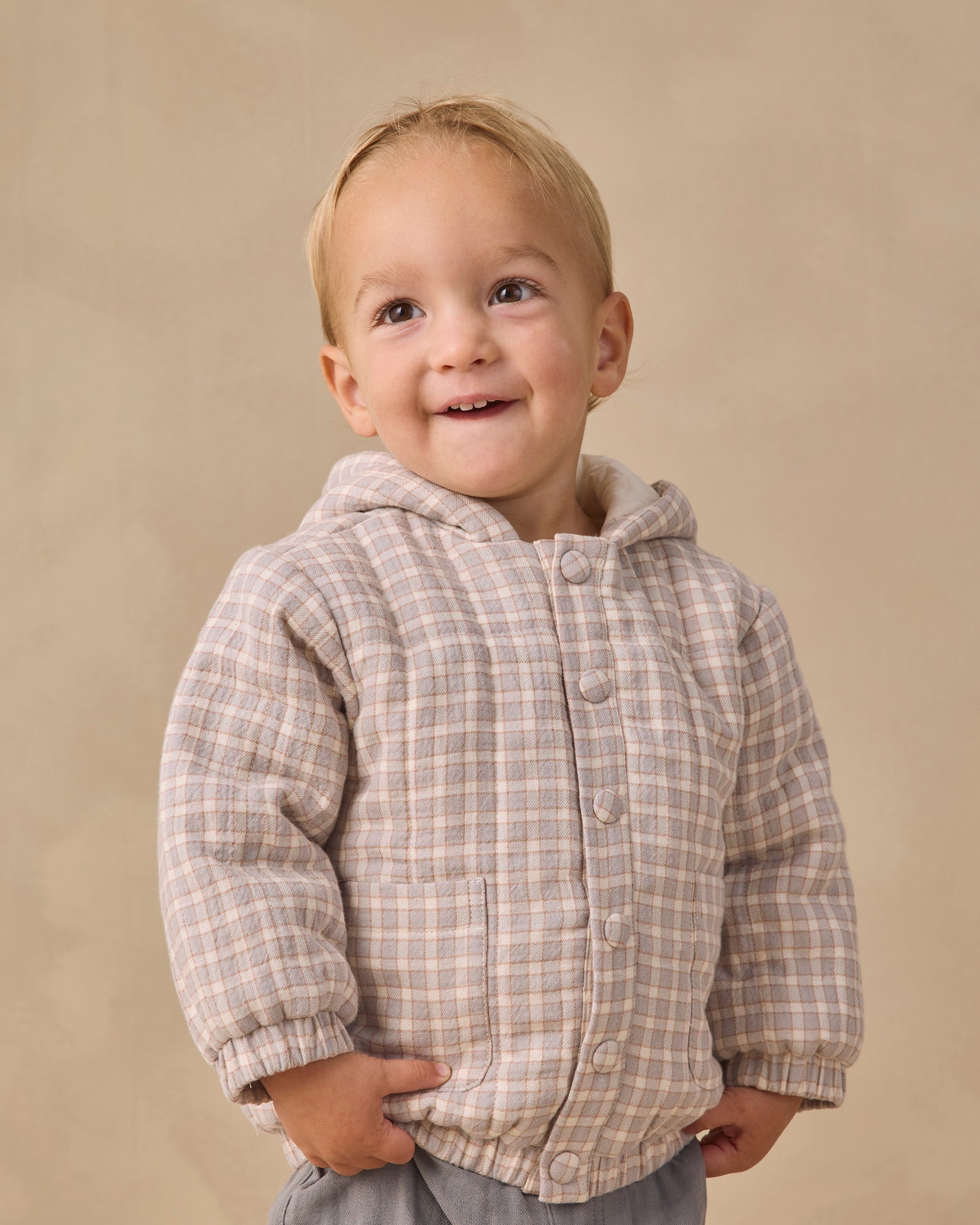 Quincy Mae Hooded Woven Jacket