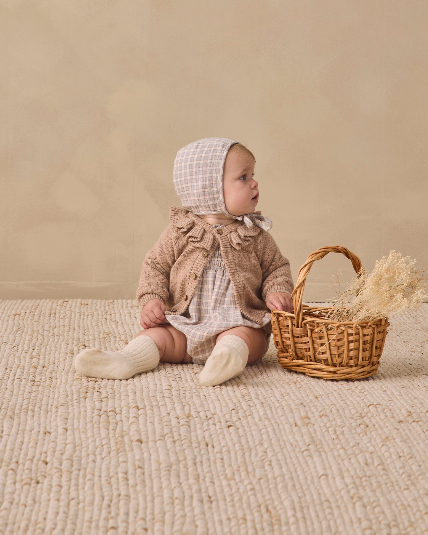 Quincy Mae Ruffle Collar Cardigan