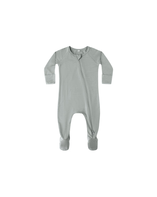 Quincy Mae Bamboo Zip Footie