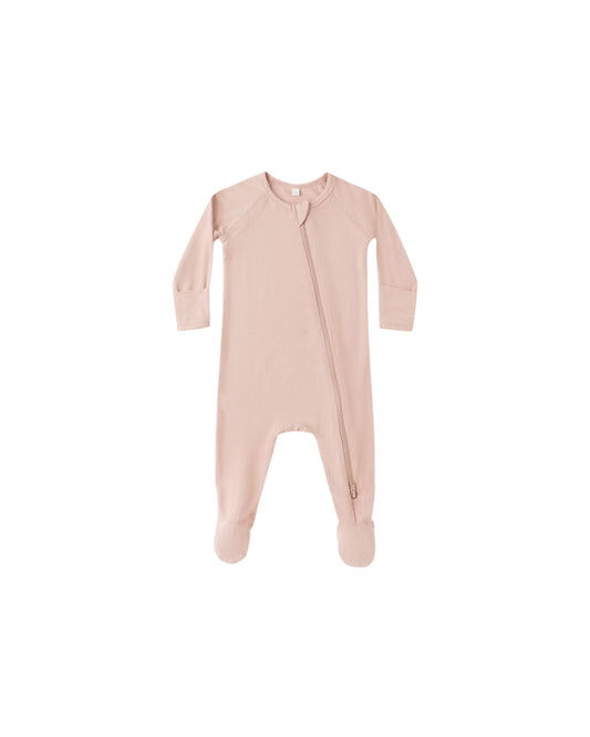 Quincy Mae Bamboo Zip Footie