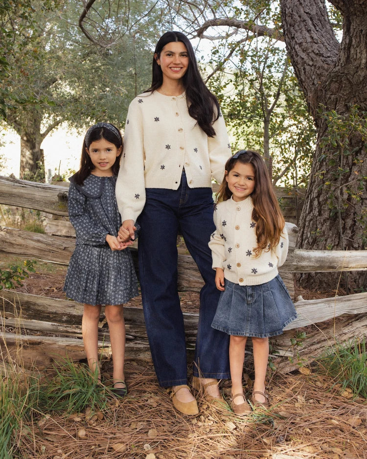 Rylee + Cru Tulip Cardigan Midnight Daisy