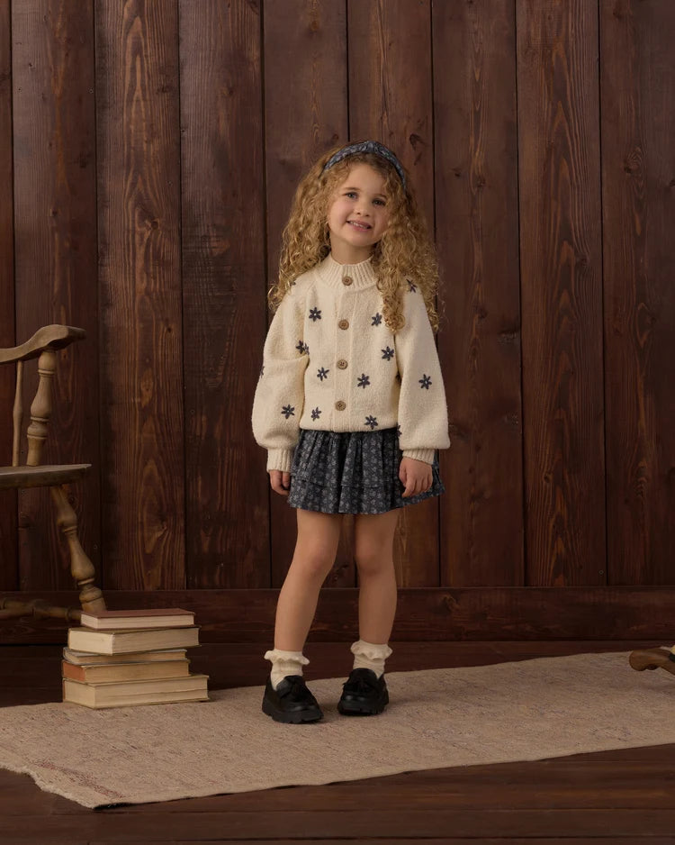 Rylee + Cru Tulip Cardigan Midnight Daisy
