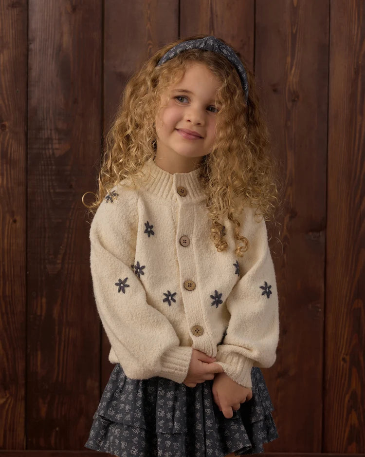 Rylee + Cru Tulip Cardigan Midnight Daisy