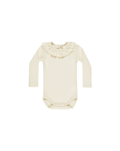 Rylee + Cru Ruffle Collar Bodysuit