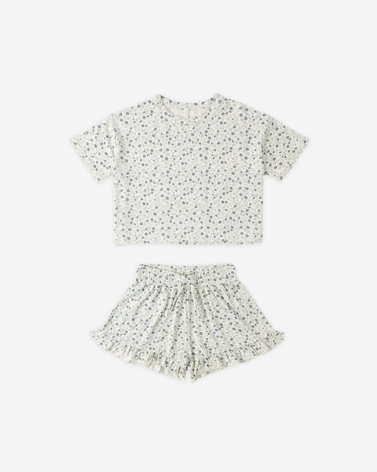 Rylee + Cru  Mosie Set Blue Ditsy