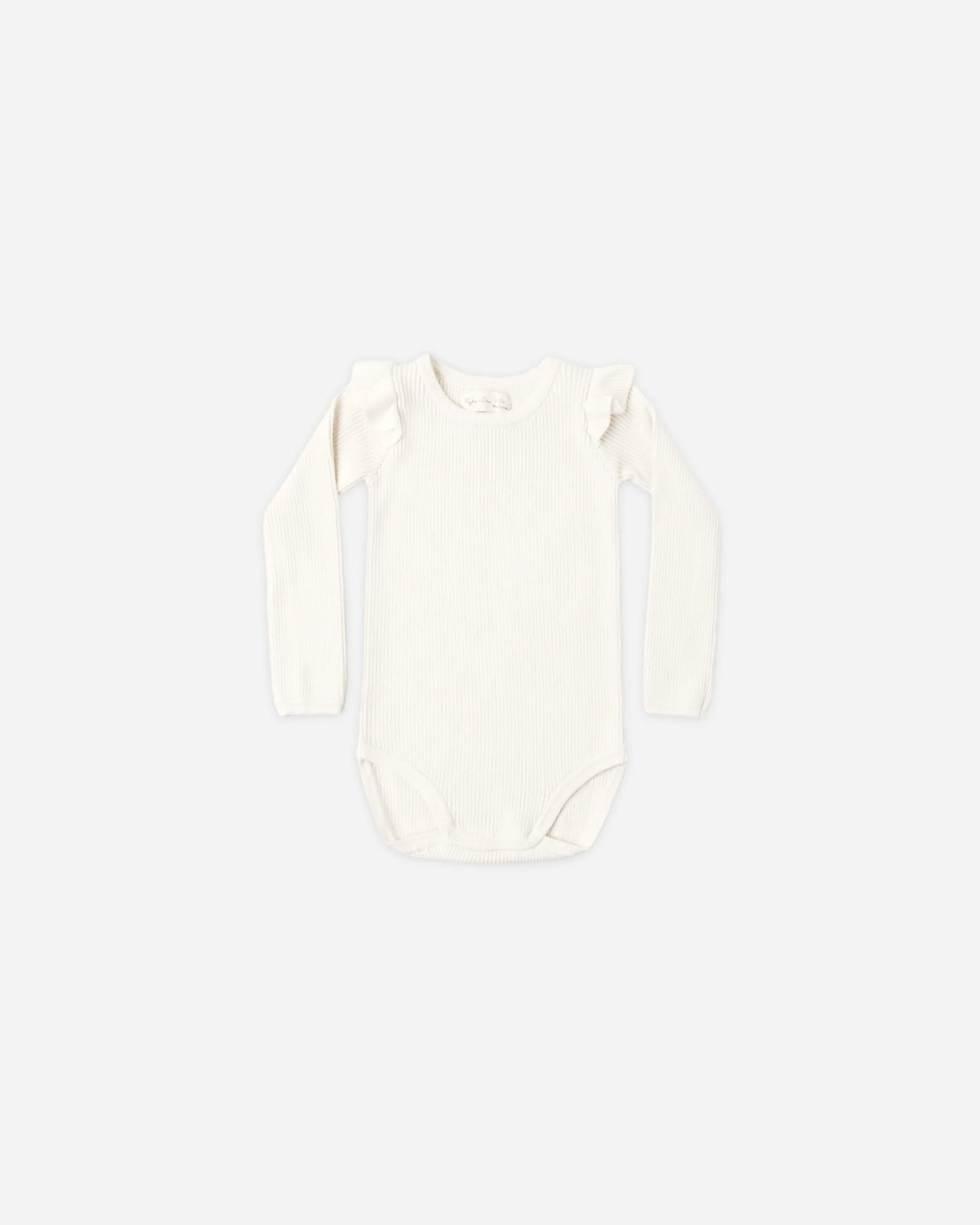 Rylee + Cru Ruffle Bodysuit Natural