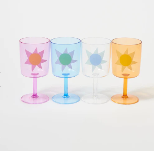 SUNNYLiFE Poolside Wine Glasses