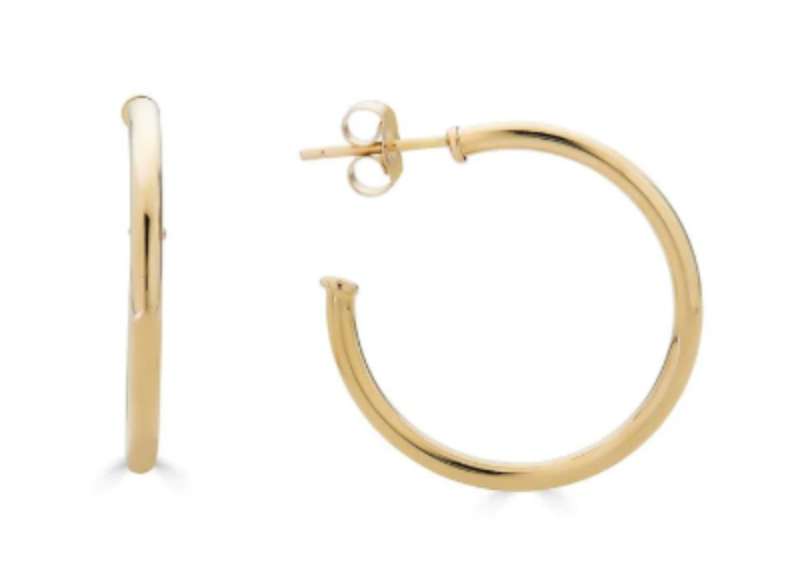 2x30 Gold Plated Hoops