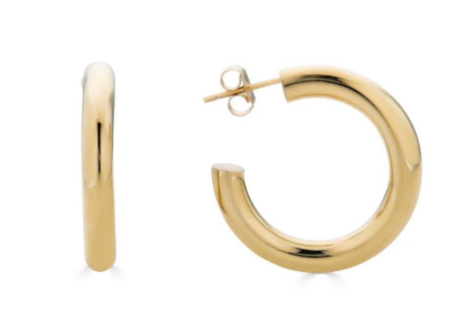 3x30 Gold Plated Hoops