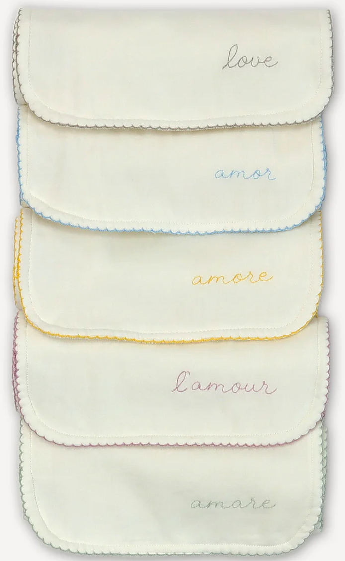 Timo & Violet Love Languages Burp Cloth Set