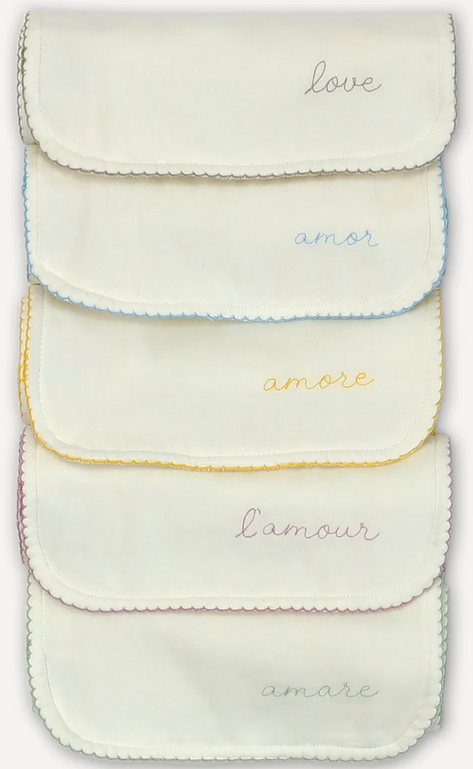 Timo & Violet Love Languages Burp Cloth Set