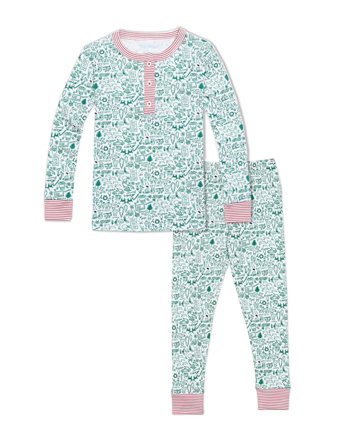 Joy Street Two Piece Henley Pajamas