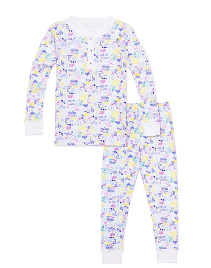 Joy Street Two Piece Henley Pajamas