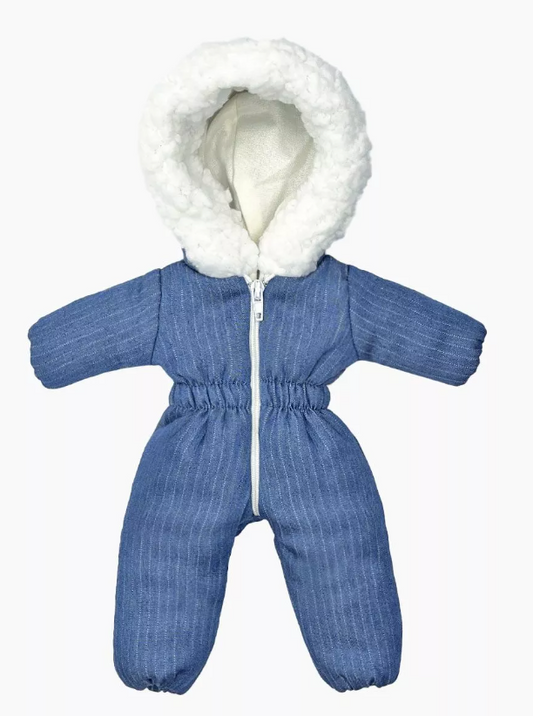 Minikane Amigas Gigi Striped Denim Jumpsuit