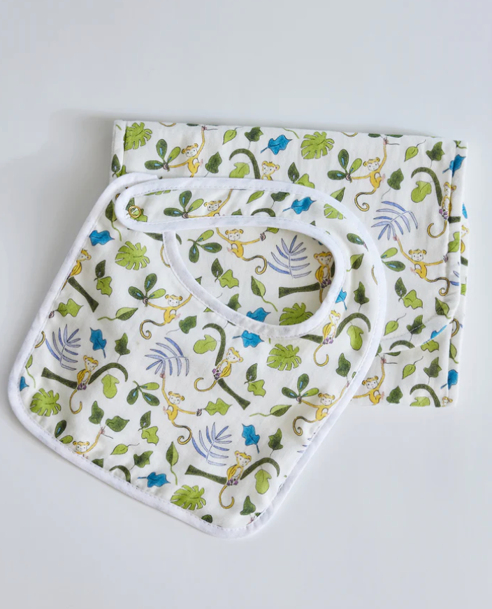 Timo & Violet Bib & Burb Cloth Gift Set