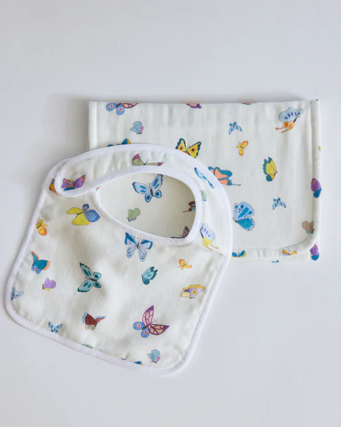 Timo & Violet Bib & Burb Cloth Gift Set