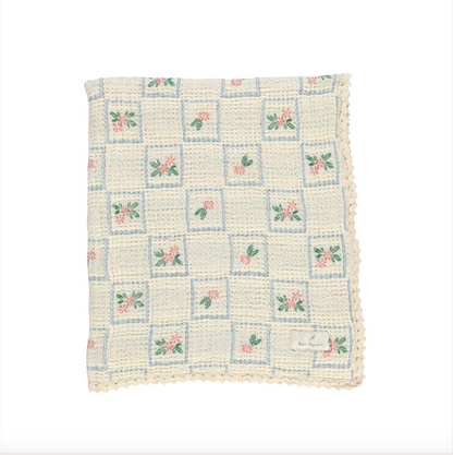 Bebe Organic Framed Flowers Blanket