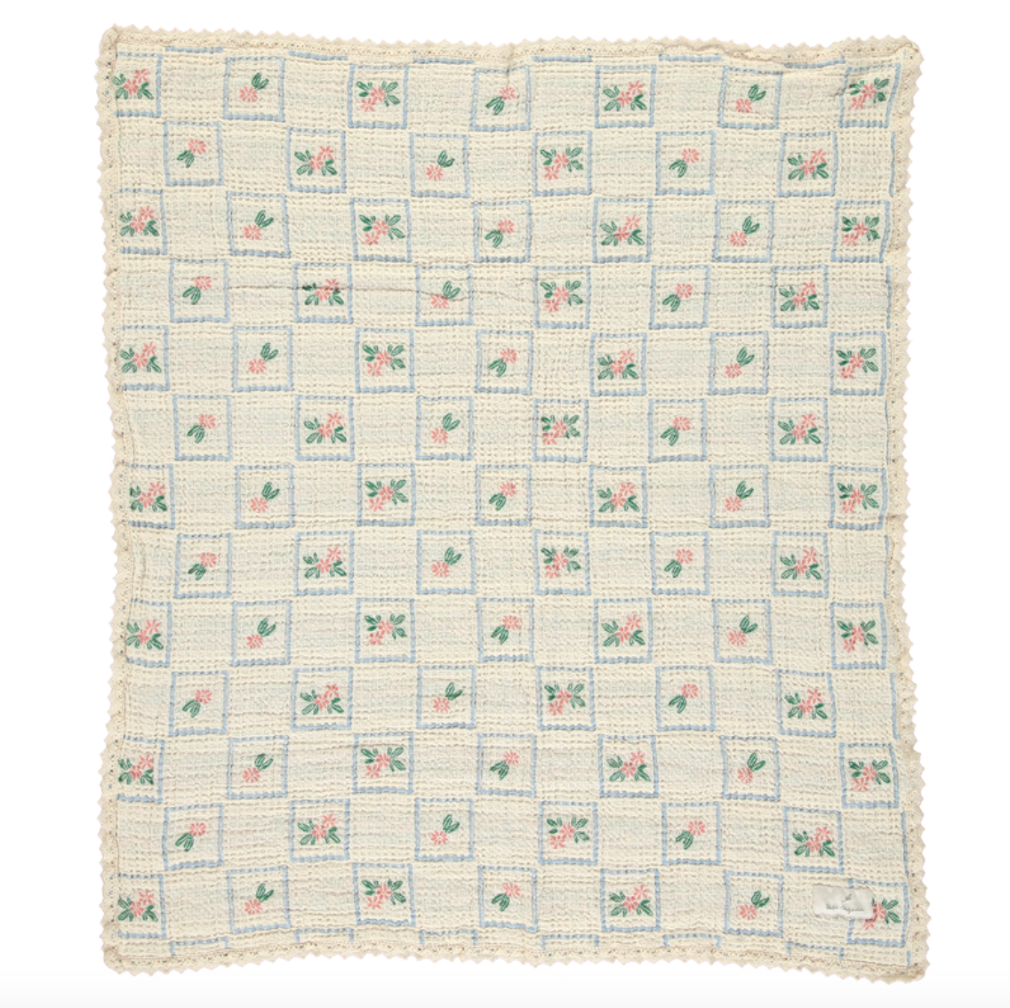 Bebe Organic Framed Flowers Blanket