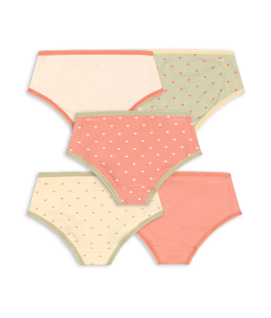 Konges Sløjd Basic 5 Pack Girl Underpants Gots