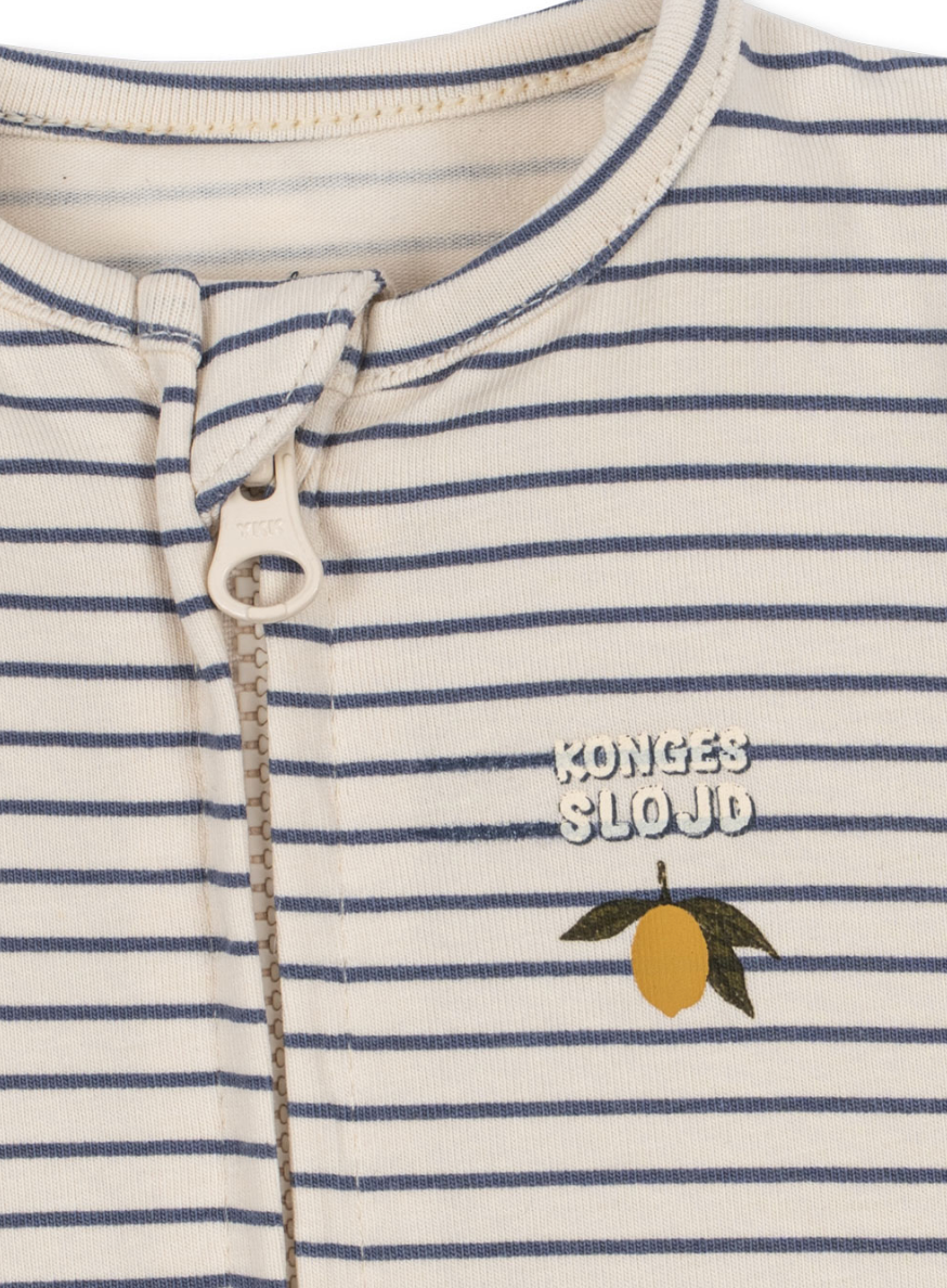 Konges Sløjd Basic Zip Onesie Gots