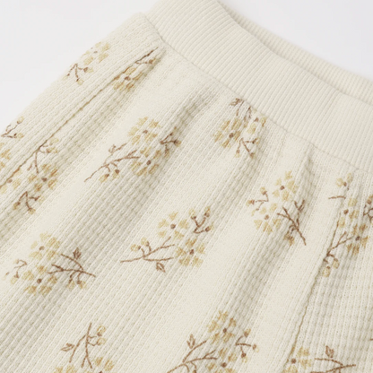Quincy Mae Waffle Slouch Set Meadow