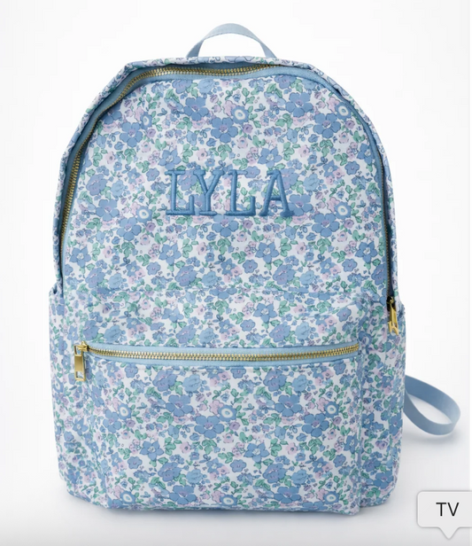 Chiltern Lane x Perfect Pouches Liberty Backpack Blue