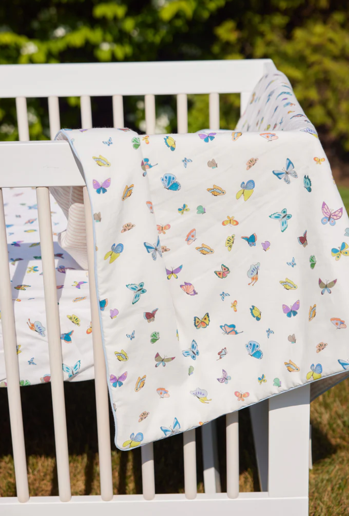 Timo & Violet Madame Butterfly Crib Quilt