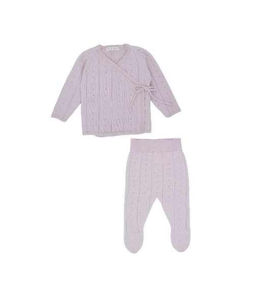 Li & Me Knit Kimono Set