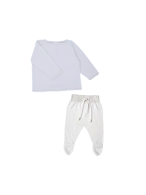 Li & Me Knit Top + Footie Set