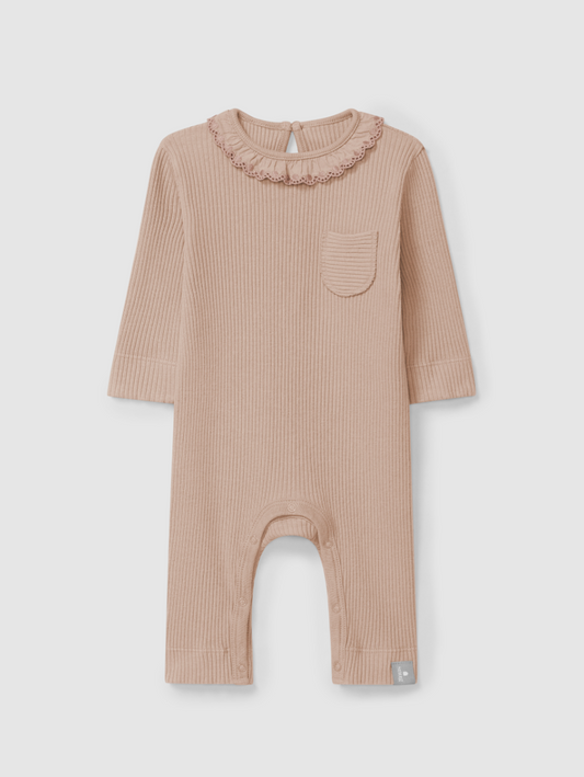 Snug Romper W/Frill Collar