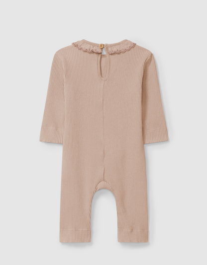 Snug Romper W/Frill Collar