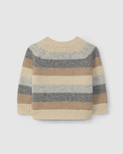 Snug Knitted Stripes Sweater