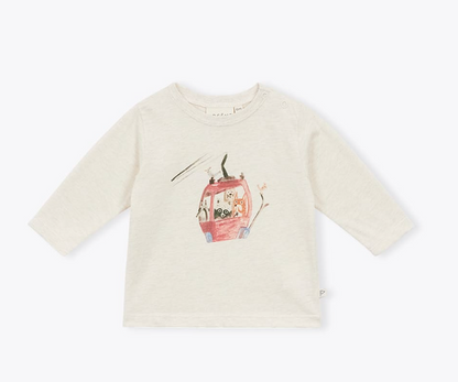 Arsene & Les Pipelettes Baby T-Shirt Cable Car